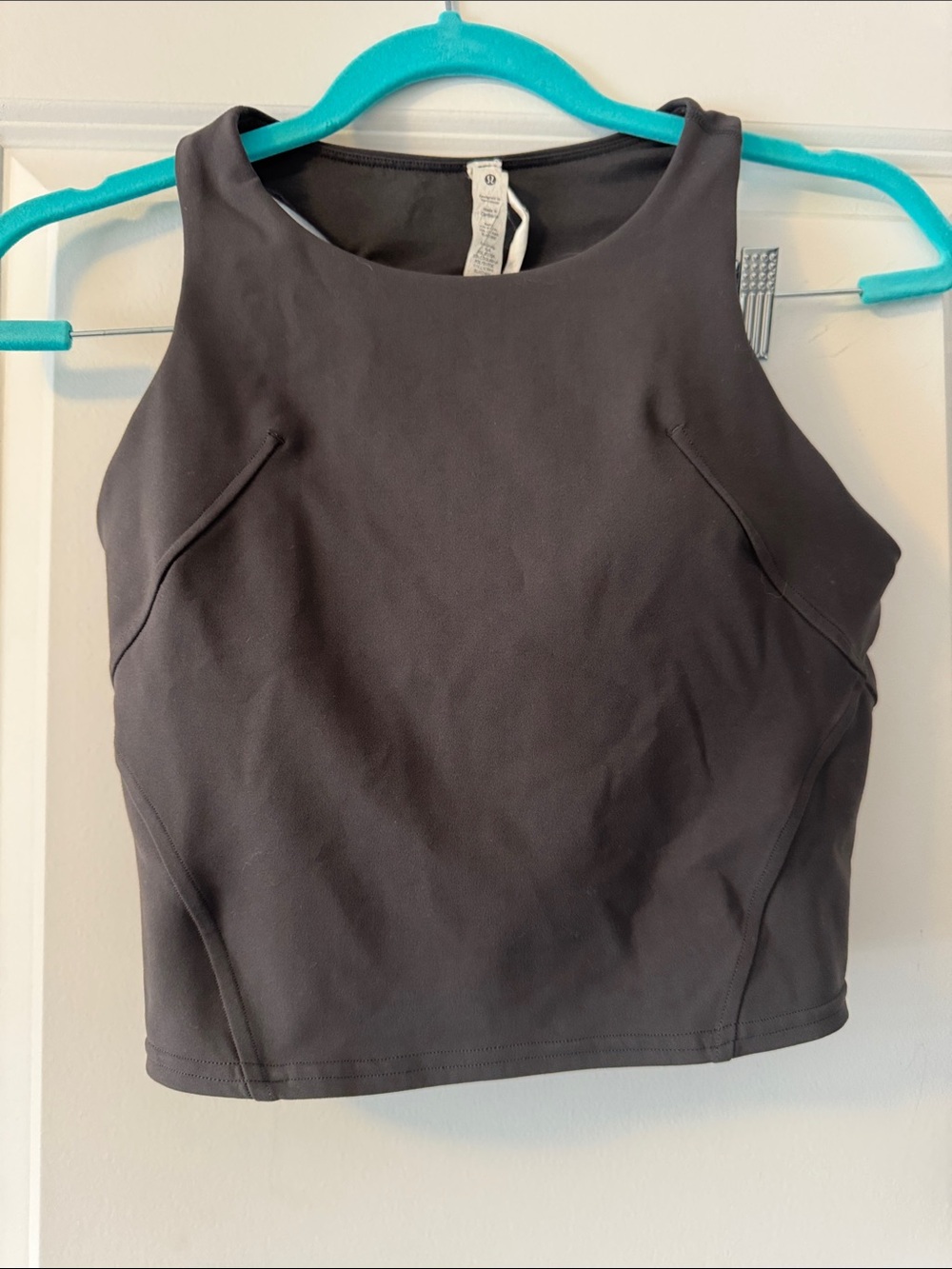 lululemon athletica Black High-Neck Crop Tank